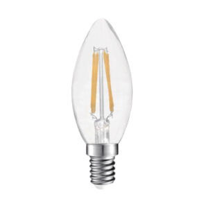 Tronic 4W Candle LED Bulb – E14 Base, Daylight, Decorative Flame Tip