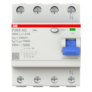 Africab ABB RCCB 4Pole RCCB, 100A/300Ma