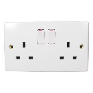 Africab Double 13A Socket Switch