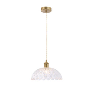 Tronic Vintage Clear Glass Pendant Lamp – Decorative E27 Hanging Light