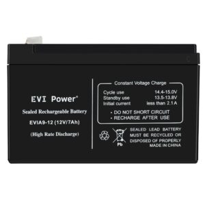 ZKTeco EVI Power 7AH 12 Volt Battery, 1 Year Warranty