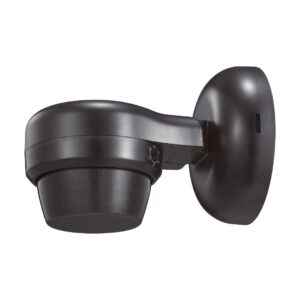 Tronic Infrared Motion Sensor – 360° Detection, Wall Mount, Black