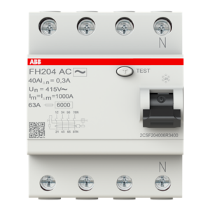 Africab ABB RCCB 4Pole RCCB, 40A/300Ma