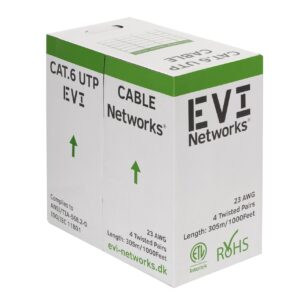 EVI Cabling CAT6 UTP 305m -  4P CU 23AWG(0.55mm) Grey