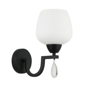 Tronic Decorative Wall Lamp – Black & White, E27 Base, Iron & Glass Build