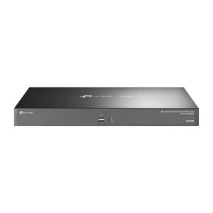 TP-Link VIGI VIGI 64 Channel Network Video Recorder
SPEC: H.265+/H.265/H.264+/H.264, Up to 8MP resolution, 320Mbps Incoming Bandwidth, 320Mbps Outgoing Bandwidth, 32MP Decoding Capability, HDMI1/HDMI2 Independent Output, HDMI1/VGA Independent Output, 4 SATA up to 64TB, 2*1000Mbps Ethernet Ports, 2× USB 2.0, 1× USB 3.0, 100-240V AC/1.5A
FEATURE: Auto Initialization, Smart Detection Configuration & Alarm, Two-Way Audio, 64-Channel Live View, 4K HDMI Video Output, 16-Channel Synchronous Playback, Streamlined Setup, ONVIF, Remote Monitoring, VIGI App, Web, GUI, VMS, VIGI Config Tool, 2 Year Warranty
