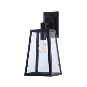 Tronic Outdoor Wall Lantern with Clear Glass Frame & E27 Holder (IP44 Rated)