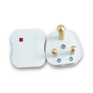Africab Top Plug 15A With Neon (White)