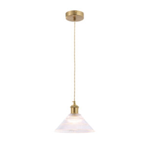Tronic Vintage Brass Pendant Light 1*E27