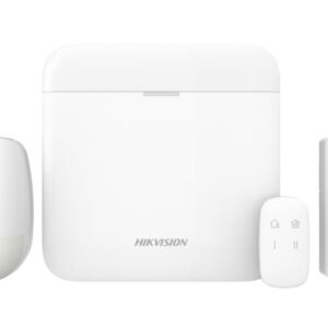 Hikvision AX Pro, Wireless Alarm Kit, including, 1 x 64 WirelsssController, 1 Keyfob, 1 Indoor Detector, 1 Magnetc Detector,( 1 x DS-PWA64-L-WE x 1 , DS-PKF1-WE x 1, DS-PDP15P-EG2-WE x 1, DS-PDMC-EG2-WE x 1), 1 Year Warranty