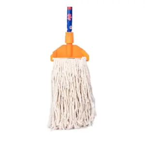 TBP Cotton Mop with Plastic Clip Attachment 250g Bi-Color 1836-250GM BC Pack of 24