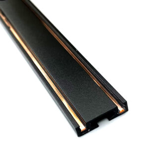 Tronic 2-Metre Magnetic Track Rail – Black Aluminium