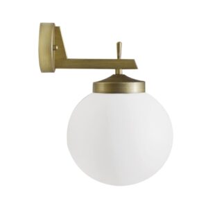Tronic Globe Down Gold Wall Light