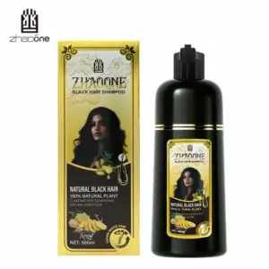 Faith Zhaoone Natural Black Hair Shampoo – Herbal Hair Color Shampoo For Gray Hair Coverage, Hair Cleansing, Nourishing & Long-Lasting Natural Black Hair Color (500ml)
