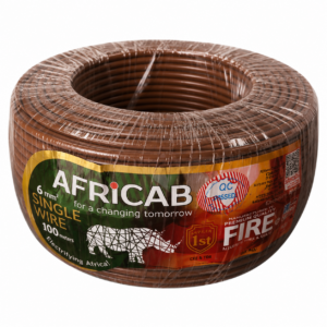 Africab Single Wires (100M Coil) 6 Sq.mm Brown