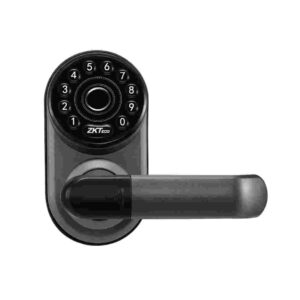 ZKTeco Zinc Alloy & ABS Bluetooth Lock, Keypad / Fingerprint and APP, Fingerprint Capacity: 100, Password Capacity: 100, Door Thickness: 30-55 mm, Backset: 60 mm, comes witth Zsmart Phone APP, German Standard Mortise Included, 1 Year Warranty
