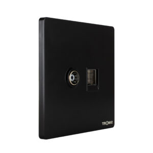 Tronic Black - TV and Data Socket