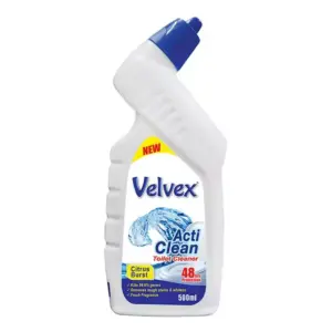 Velvex Toilet Cleaner 500ml Citrus Burst (Pack of 12Pcs)
