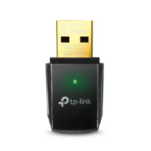 TP-Link Mini Wireless USB Adapter AC600 Dual Band WiFi Receiver with High Speed 2.4GHz & 5GHz Connectivity Black Archer T2U