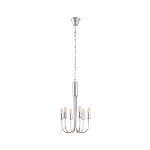 Tronic Iron Wall Lamp Silver 6XE27 SI