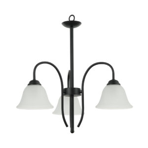 Tronic Black & White 3-Arm Decorative Pendant Lamp