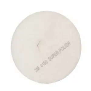 TBP Round Floor Polishing Pad White RFPP - W
