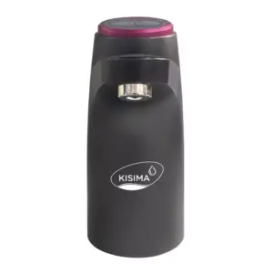 Kisima Water Pump for 5 Gallon Bottle Portable Electric USB-C Charging Dispenser, Dual Powerful Motors, Fast Flow, Ideal for Home, Office, Camping, RV, Black