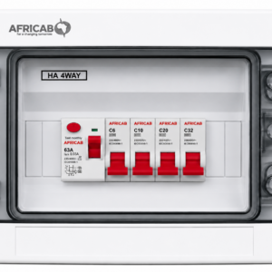 Africab Consumer Unit Plastic 4 Way