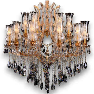 Africab Chandelier Gd+ Clear Crystal 2019/12+6+1