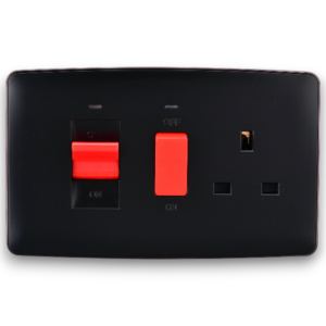Africab Da Series Switches & Socket 3X6 45A Cooker Unit With Neon