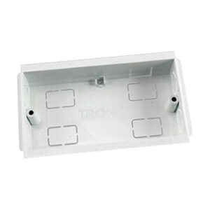 Tronic Compartment PVC Trunking Twin Box 100mmx50mm