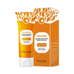 Faith POUQUR Orange Enzymes Exfoliating Brightening Gel – Professional Facial Care Solution For Removing Dead Skin Cells And Enhancing Natural Glow 100g