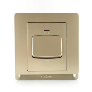 Tronic Gold 45A 1-Gang Double Pole Switch with Neon