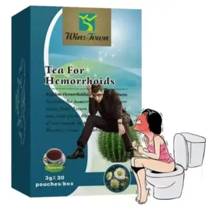 Faith WinsTown Herbal Tea For Hemorrhoid Relief & Digestive Wellness – Natural Botanical Formula For Rectal Comfort, Healthy Bowel Function & Daily Gastrointestinal Support, 20 Tea Pouches (3g Each)