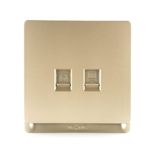 Tronic Gold Telephone + PC Socket (Cat 6)