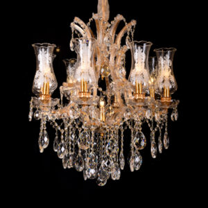 Africab Chandelier Gd+ Clear Crystal 2019/8+1