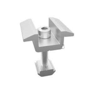 Africab Silver Br Mid Clamp, Grounding Clip Integrated