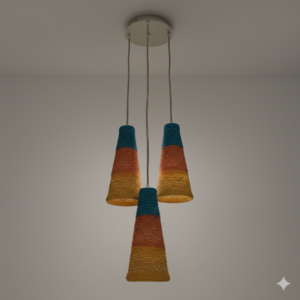 Africab Hanging Light E27 3 Holder Paper