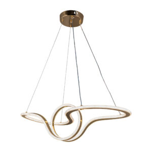 Tronic Golden Artistic Wave Pendant Light – 100W LED