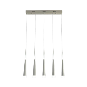 Tronic Acrylic Modern 5 LED Stainless Steel Warm White Hanging Light