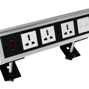 Tronic Desk Socket Universal x 3 + RJ45 Data x 2 BF ONDE