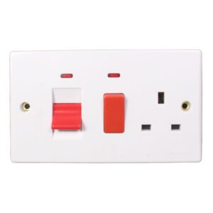 Africab Fl Series Switches & Socket 3X6 45A Cooker Unit