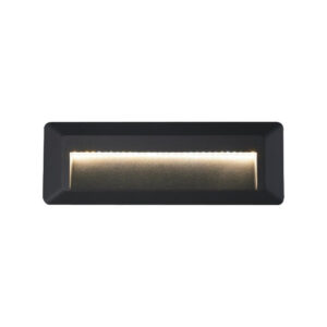Tronic Rectangular Black LED Step Light