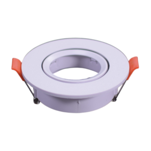 Africab GU10 Adjustable Round Downlight White lamp holder