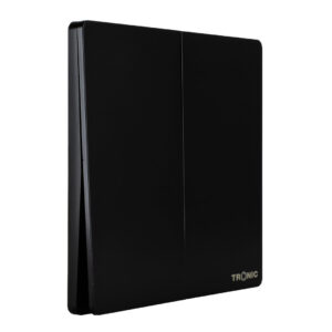 Tronic Black - 2 Gang 2 Way Switch
