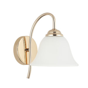Tronic Golden Wall Sconce With Frosted Glass Shade