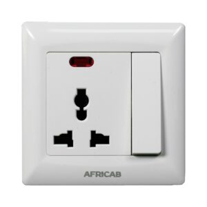 Africab La Series Switches & Socket 13A Universal +Light La8355Sl