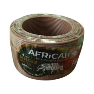 Africab Single Wires (100M Coil) 4 Sq.mm Brown