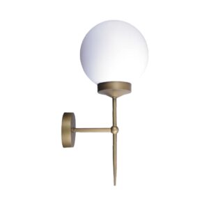 Tronic L-Shaped Gold Globe Wall Light
