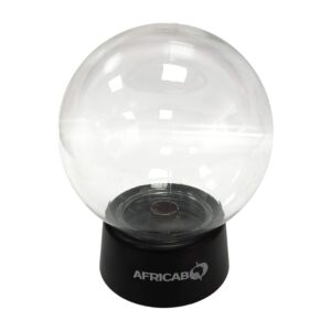 Africab Ball Fitting 6" Clear B22 Black Base